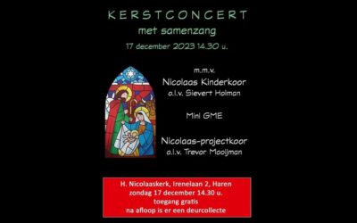 Kerstconcert met samenzang 17 december 2023